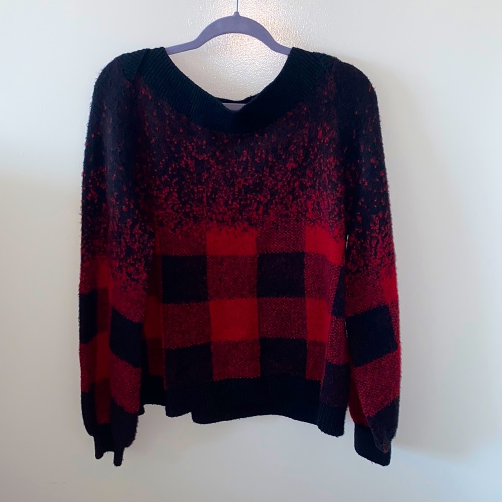 ▪️BAR lll▪️Red/Black Pullover Sweater